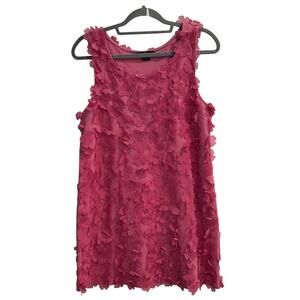 H&M Size Small Super Fun Pink 3D Flower Tank Dress stretchy